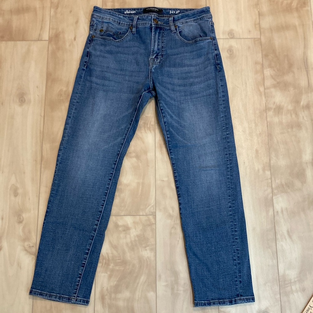 Liverpool Men’s Straight Jeans Medium Blue Wash